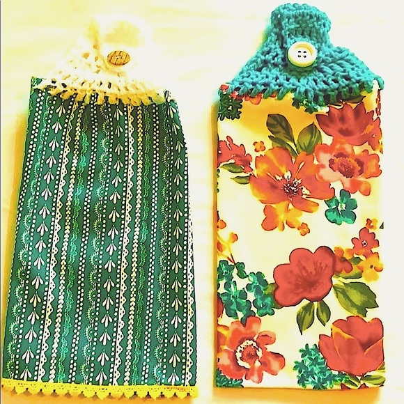 The Pioneer Woman Other - HPx 2 🔥🔥Two Crocheted Top Hanging Kitchen Towels
